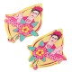 Orecchini in Plexiacrilico Frida Kahlo "STRONG"  50x41mm (Set 2pz)