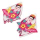 Pendientes de Metacrilato con Frida Kahlo ''UNIQUE'' 60x46mm