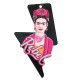 Plexi Acrylic Earrings with Frida Kahlo 65x39mm (2pcs/Set)
