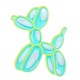 Pendentif en Acrylique Plexi Balloon Dog 36 x 40 mm