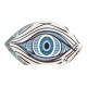 Décoration en Acrylique Plexi « Evil Eye » 120 x 54 mm