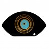 Negro/Dorado/Azul Claro