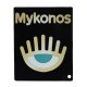 Plexi Acrylic Decorative "Mykonos" with Evil Eye 100x80mm