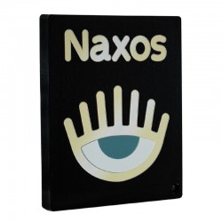 Plexi Acrylic Decorative "Naxos" with Evil Eye 100x80mm
