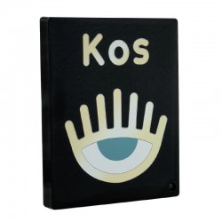 Plexi Acrylic Decorative "Kos" with Evil Eye 100x80mm