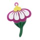 Plexi Acrylic Pendant Flower 27x35mm
