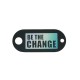 Πλέξι Ακρυλικό Στοιχείο “BE THE CHANGE” για Μακραμέ 45x20mm