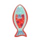Ciondolo in Plexiglass Acrilico a Forma di Pesce 45X21 mm
