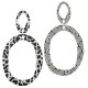 Plexi Acrylic Pendant Oval 46x60mm & 17x29mm (2pcs/Set)