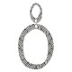 Colgante de Metacrilato Oval 46x60mm & 17x29mm (2pcs/Set)