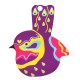 Colgante de Metacrilato Pajaros 32x40mm (2pcs/Set)