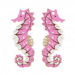 Plexi Acrylic Pendant Seahorse 21x51mm (2pcs/Set)