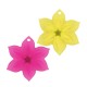 Plexi Acrylic Pendant Flower 32x34mm