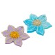 Plexi Acrylic Pendant Flower 32x34mm
