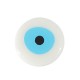 Perle Ronde en Acrylique avec œil Maléfique 15 x 4 mm Ø 2 mm