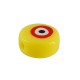 Plexi Acrylic Flat Bead Round with Evil Eye 10mm/5mm Ø2mm