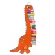 Pendentif en Acrylique Plexi Dinosaure avec Livres 37 x 73 mm