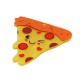Plexi Acrylic Pendant Pizza with Face & Smile 50mm