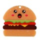 Pendentif en Acrylique Plexi Burger avec Visage 54 x 50 mm