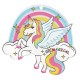 Plexi Acrylic Pendant Rainbow with Unicorn & Cloud 60mm