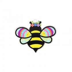 Pendentif en Acrylique Plexi Abeille 55 x 44 mm