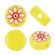 Acrylic Bead Round with Flower & Evil Eye 10mm/5mm