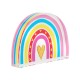 Colgante de Metacrilato Arcoiris con Corazon 60x42mm