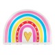 Colgante de Metacrilato Arcoiris con Corazon 60x42mm