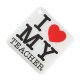 Colgante de Metacrilato Cuadrado "I love my teacher" 45mm