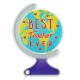 Globo Decorativo in Plexiglass Acrilico Best Teacher Ever 78X113 mm
