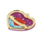 Pendentif en Acrylique Plexi en Forme de cœur 43 x 37 mm