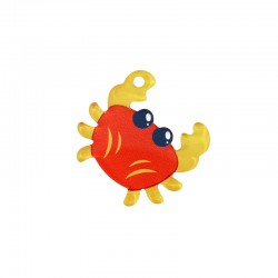 Pendentif en Acrylique Plexi Crabe 25 x 23 mm
