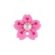 PL.ACR.PAINTED FLOWER 17MM PINK