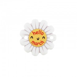 Connettore in Plexiglass Acrilico a Forma di Fiore Hello March 18 mm
