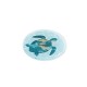 Pendentif rond en Acrylique Plexi Tortue de mer 35 mm