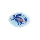 Plexi Acrylic Pendant Round with Crab 35mm