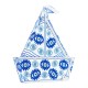 Plexi Acrylic Decorative Boat with Evil Eyes 100x97mm