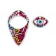 Plexi Acrylic Pendant Teardrop with Evil Eye 27x45mm (2pcs/set)