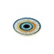 Plexi Acrylic Flatback Round Irregular with Evil Eye 35mm