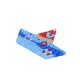 Plexi Acrylic Boat with Heart Evil Eye & Life Ring 78x51mm