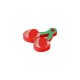 Breloque en Acrylique Plexi Cerise 17 mm
