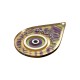 Plexi Acrylic Pendant Drop with Evil Eye 47x68mm