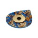 Plexi Acrylic Pendant Drop with Evil Eye 60x70mm