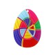 Pendentif en Acrylique Plexi en Forme D'Œuf 47 x 65 mm