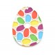 Plexi Acrylic Pendant Egg Flower 50x70mm