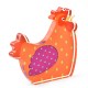 Pollo Decorativo in Plexiglass Acrilico 96X90 mm