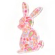 Plexi Acrylic Decorative Bunny 69x120mm