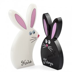 Ensemble Décoratif en Acrylique Plexi Lapin 97 x 120 mm