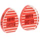 Œuf Décoratif en Plexiglas Acrylique « Happy Easter » 50 x 62 mm