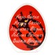 Plexi Acrylic Decorative Egg "Happy Easter" with Ladybug 90x113mm